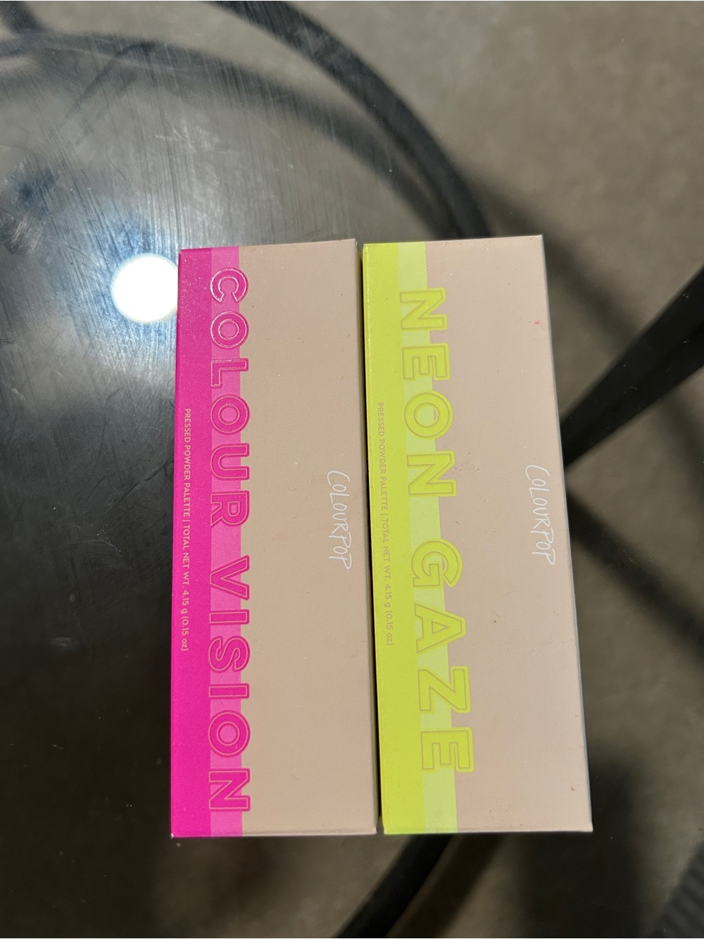 ColourPop Duo Palette Set — Pink & Neon Yellow Eyeshadow Palette Bundle